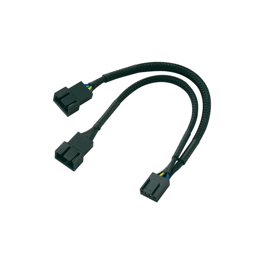 Produktbild för Akasa PWM Fan Splitter - strömdelare för fläkt - 4-stifts PWM till 4-stifts PWM - 15 cm