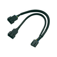Produktbild för Akasa PWM Fan Splitter - strömdelare för fläkt - 4-stifts PWM till 4-stifts PWM - 15 cm