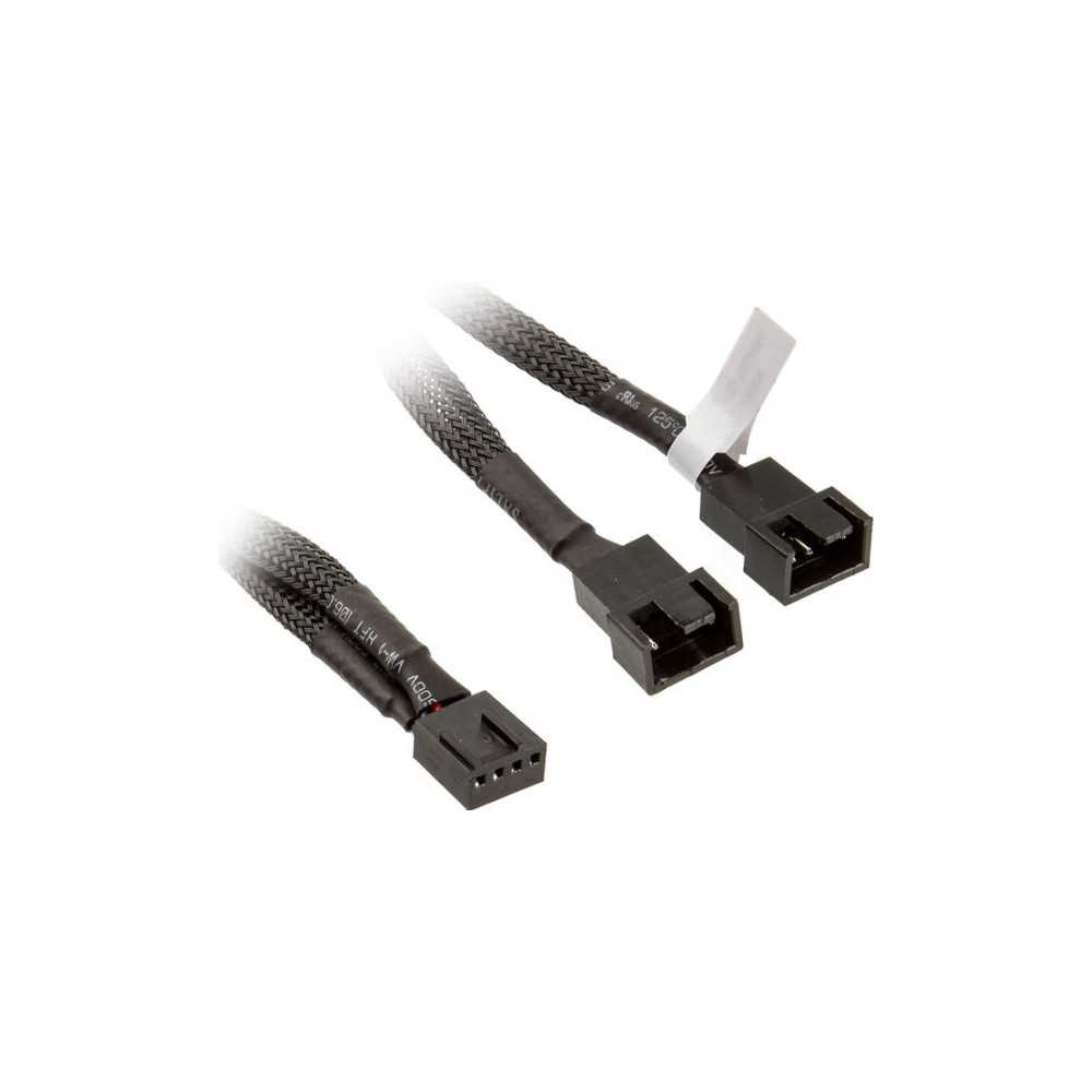 Produktbild för Akasa PWM Fan Splitter - strömdelare för fläkt - 4-stifts PWM till 4-stifts PWM - 15 cm