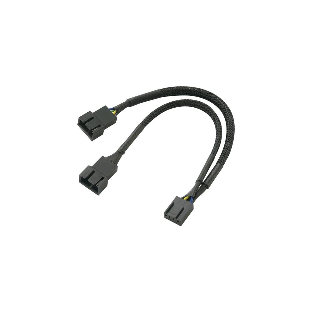 Produktbild för Akasa PWM Fan Splitter - strömdelare för fläkt - 4-stifts PWM till 4-stifts PWM - 15 cm