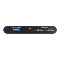 Produktbild för StarTech.com USB C Dock, 4K Dual Monitor DisplayPort, Mini Laptop Docking Station, 100W Power Delivery Passthrough, GbE, 2-Port USB-A Hub, USB Type-C Multiport Adapter 3.3' Cable, Dual DP - Portable USB-C Dock (DK30C2DAGPD) - dockningsstation - USB-C - 2 