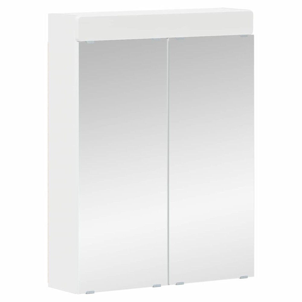 Produktbild för Badrumsmöbelset TULUM 2 pcs Vit 60 x 34 x 63 cm Konstruerat trä