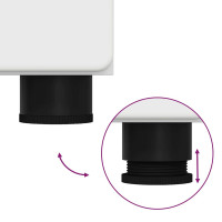 Produktbild för Badrumsmöbelset TULUM 2 pcs Vit 60 x 34 x 63 cm Konstruerat trä
