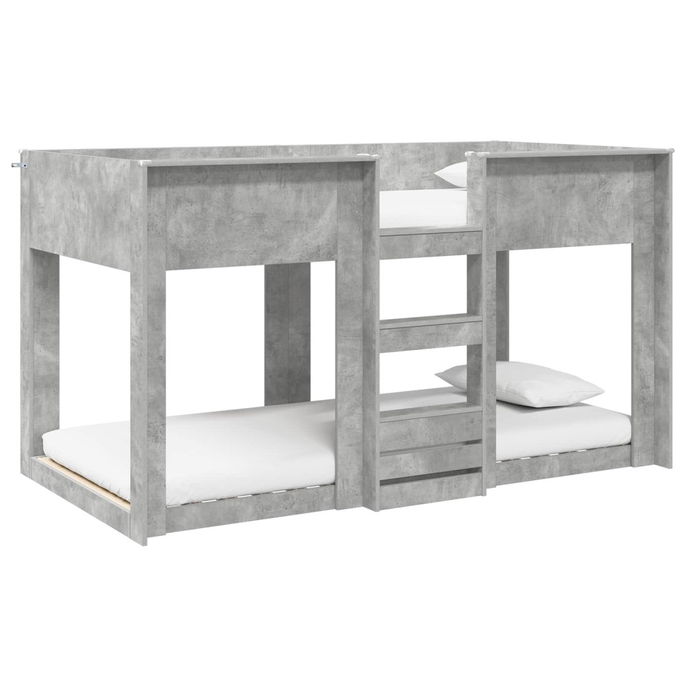 Produktbild för Köksbädd för barn Betonggrå 90 x 190 cm Konstruerat trä