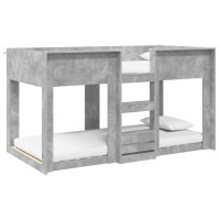 Produktbild för Köksbädd för barn Betonggrå 90 x 190 cm Konstruerat trä