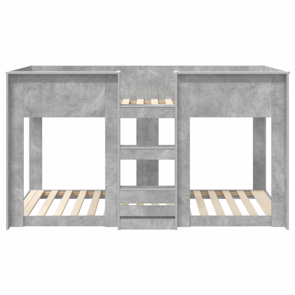 Produktbild för Köksbädd för barn Betonggrå 90 x 190 cm Konstruerat trä