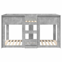 Produktbild för Köksbädd för barn Betonggrå 90 x 190 cm Konstruerat trä
