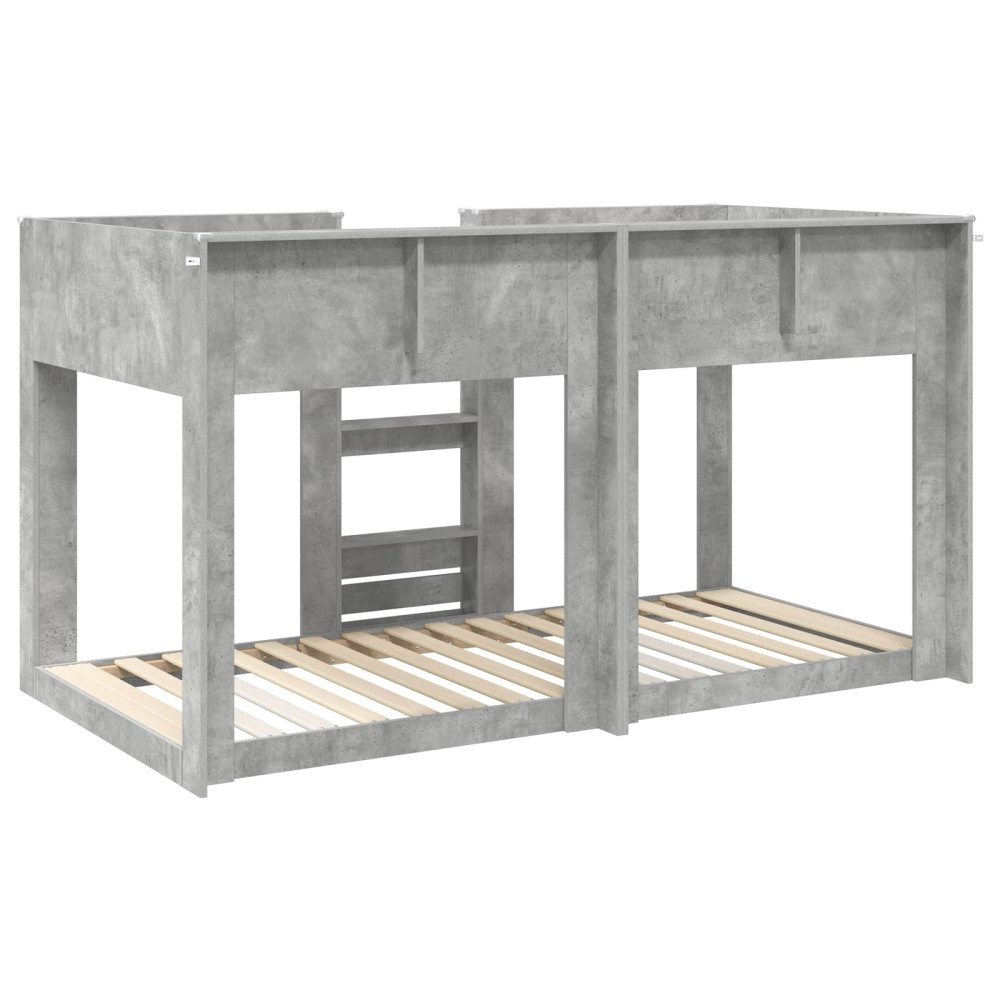 Produktbild för Köksbädd för barn Betonggrå 90 x 190 cm Konstruerat trä