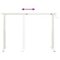 Produktbild för Skrivbord Vit och Naturlig 120 x 60 cm Massivt Ekträ