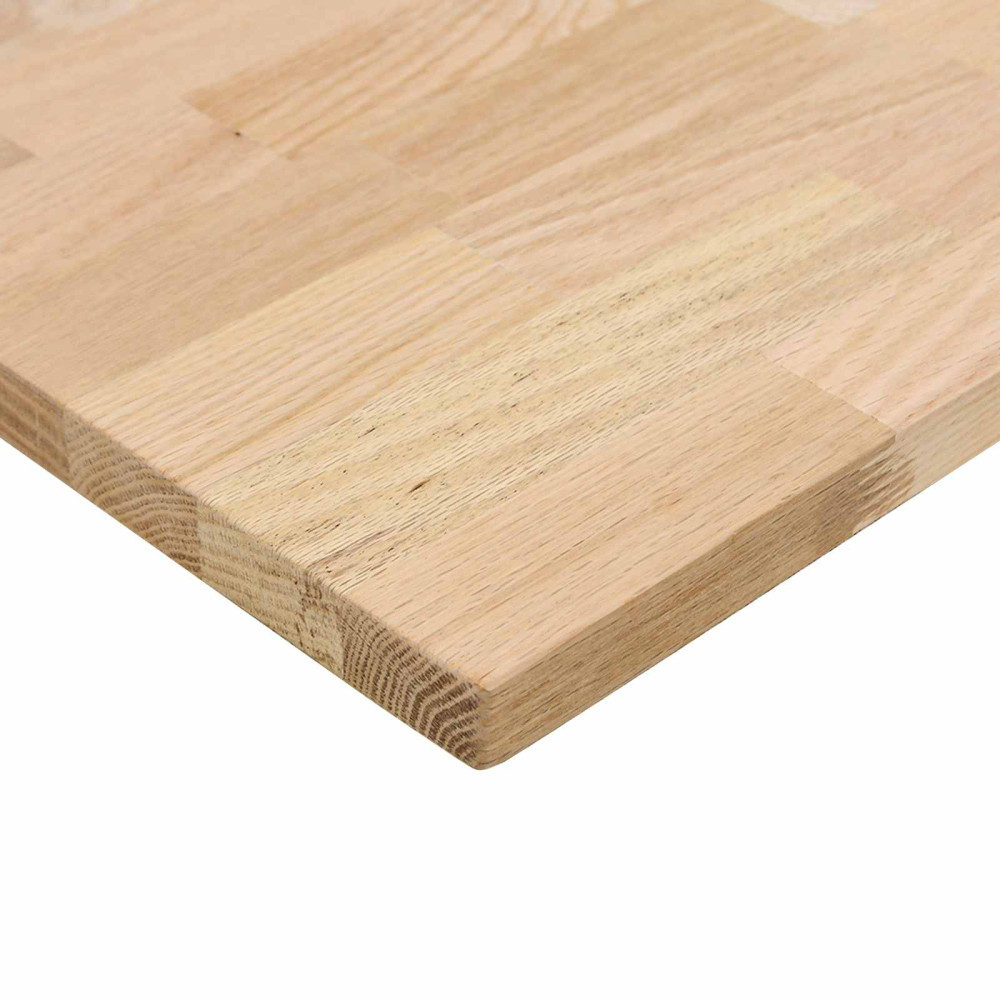 Produktbild för Skrivbord Vit och Naturlig 120 x 60 cm Massivt Ekträ