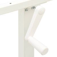 Produktbild för Skrivbord Vit och Naturlig 120 x 60 cm Massivt Ekträ