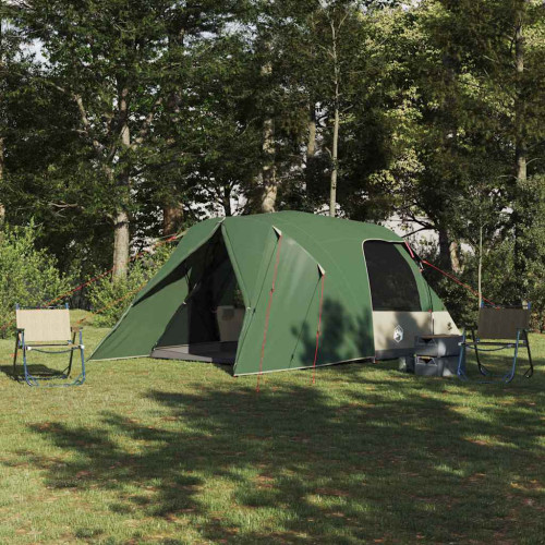 vidaXL Dome Tält 4-Personer med tak Grön 455 x 252 x 178 cm