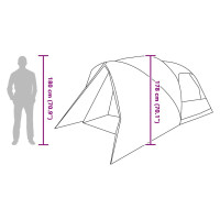Produktbild för Dome Tält 4-Personer med tak Grön 455 x 252 x 178 cm