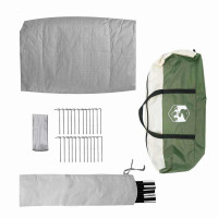 Produktbild för Dome Tält 4-Personer med tak Grön 455 x 252 x 178 cm