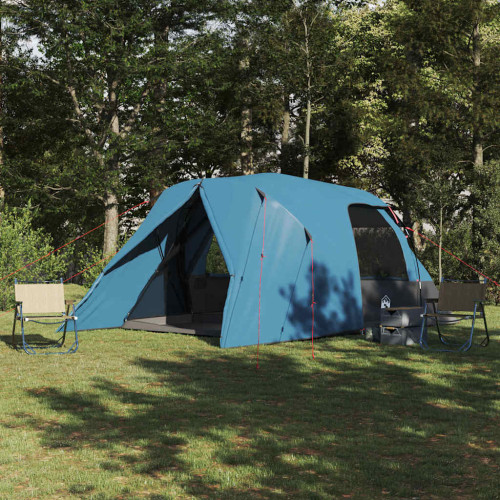 vidaXL Dome Tält 6-Personer med tak med lagring Blå 500 x 314 x 206 cm