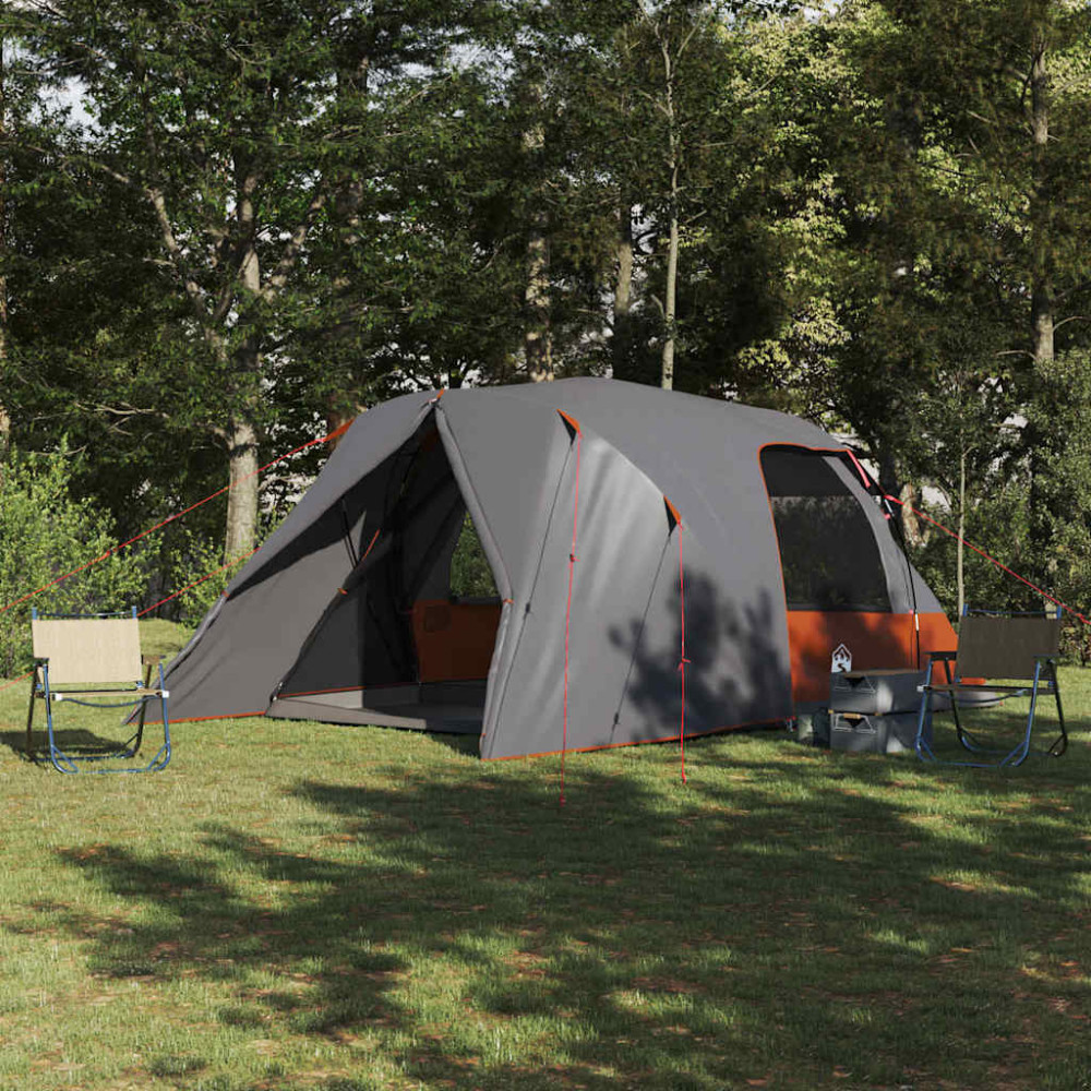 Produktbild för Dome Tält 6-Personer med tak Grå och orange 500 x 314 x 206 cm
