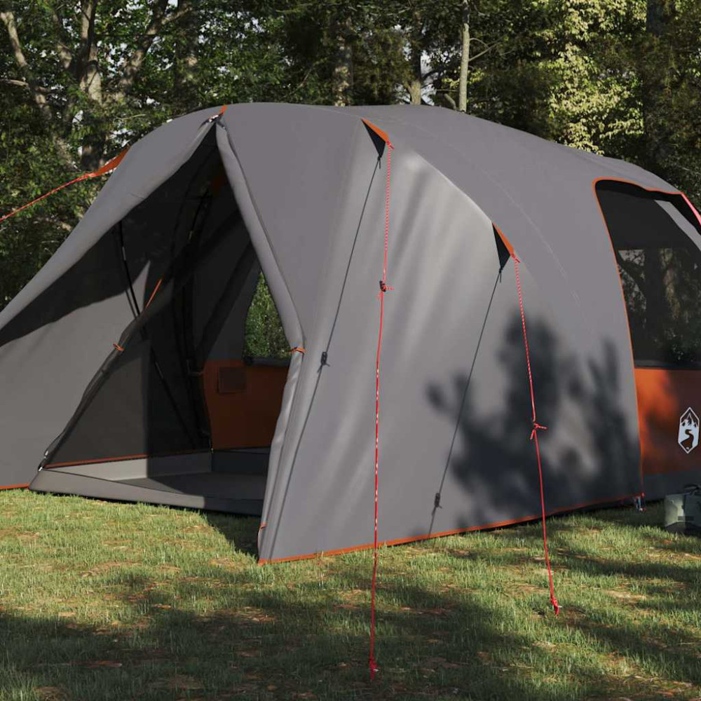Produktbild för Dome Tält 6-Personer med tak Grå och orange 500 x 314 x 206 cm