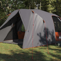 Produktbild för Dome Tält 6-Personer med tak Grå och orange 500 x 314 x 206 cm