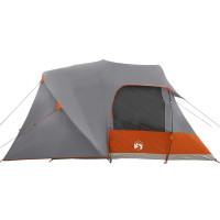 Produktbild för Dome Tält 6-Personer med tak Grå och orange 500 x 314 x 206 cm