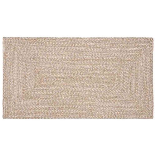 vidaXL Områdesmattor Naturlig och vit 80 x 150 cm Jute