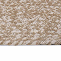 Produktbild för Områdesmattor Naturlig och vit 140 x 200 cm Jute
