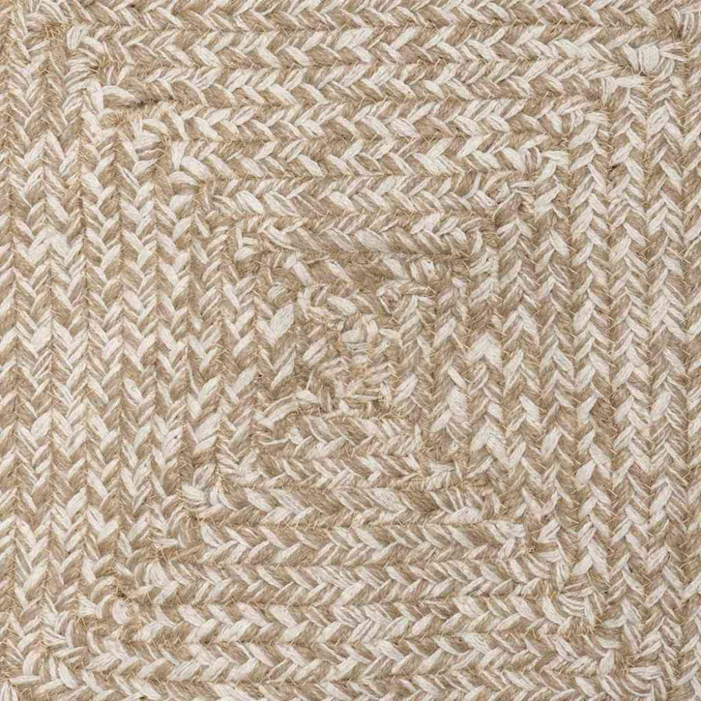 Produktbild för Områdesmattor Naturlig och vit 140 x 200 cm Jute