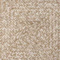 Produktbild för Områdesmattor Naturlig och vit 140 x 200 cm Jute