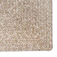 Produktbild för Områdesmattor Naturlig och vit 140 x 200 cm Jute