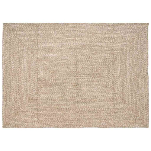 vidaXL Områdesmattor Naturlig och vit 160 x 230 cm Jute