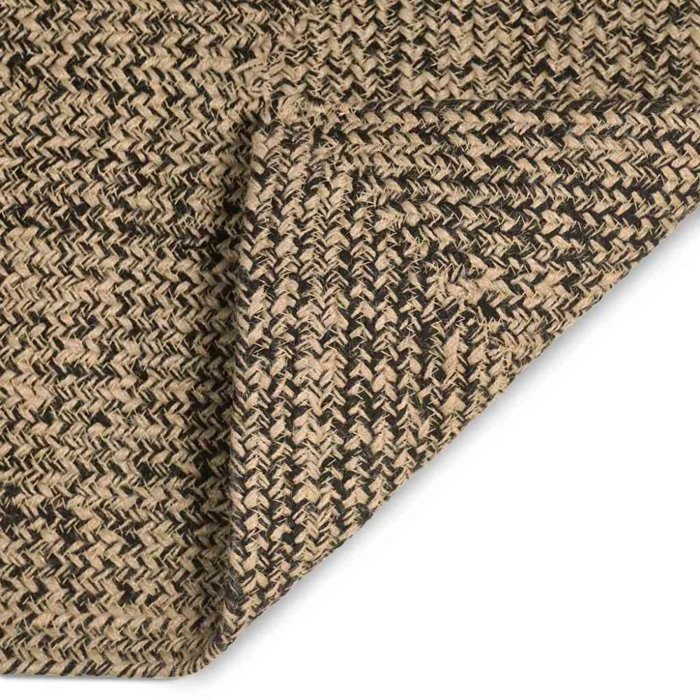 Produktbild för Områdesmattor Naturlig och svart 80 x 200 cm Jute