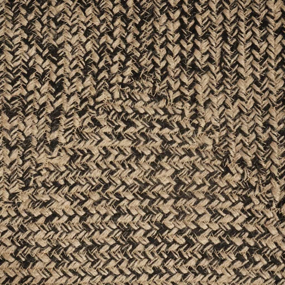 Produktbild för Områdesmattor Naturlig och svart 80 x 200 cm Jute