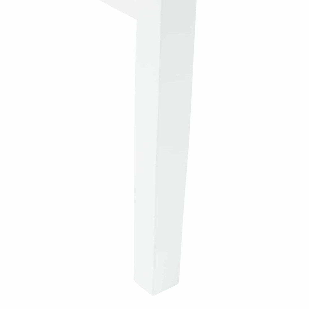 Produktbild för Matstolar 2 pcs Vit 43 x 54 x 89 cm Massiv Gummiträ