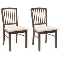 Produktbild för Matstolar 2 pcs Ljusbrun 50 x 52,5 x 91 cm Massiv Gummiträ
