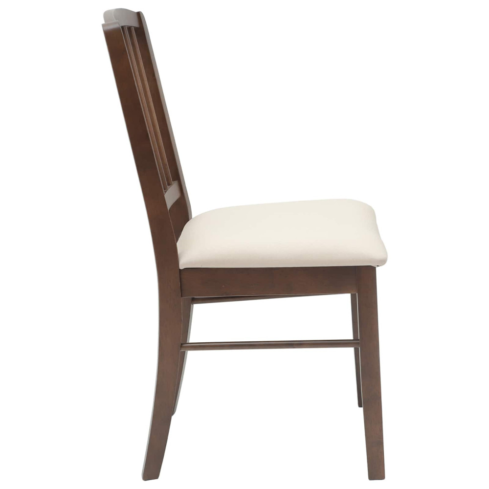 Produktbild för Matstolar 2 pcs Ljusbrun 50 x 52,5 x 91 cm Massiv Gummiträ