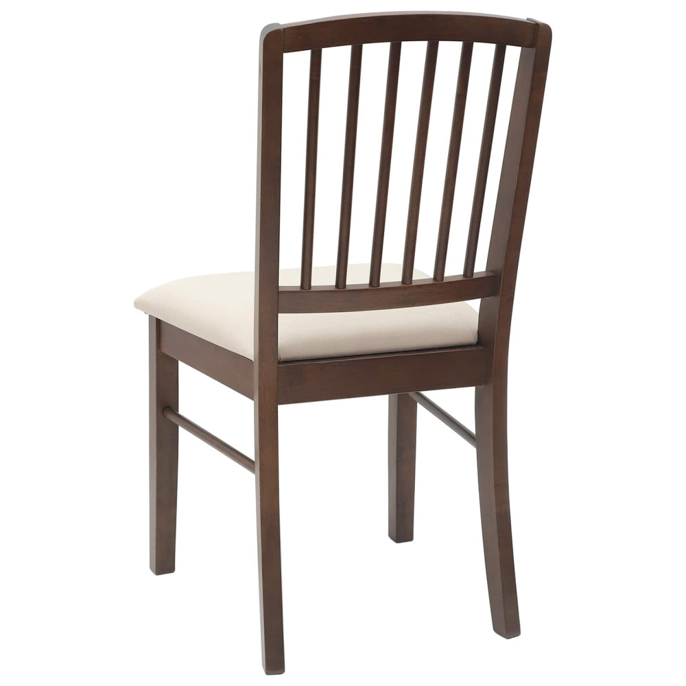 Produktbild för Matstolar 2 pcs Ljusbrun 50 x 52,5 x 91 cm Massiv Gummiträ