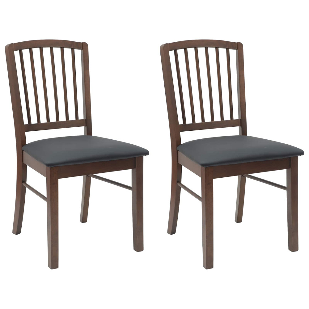 Produktbild för Matstolar 2 pcs Ljusbrun 50 x 52,5 x 91 cm Massiv Gummiträ