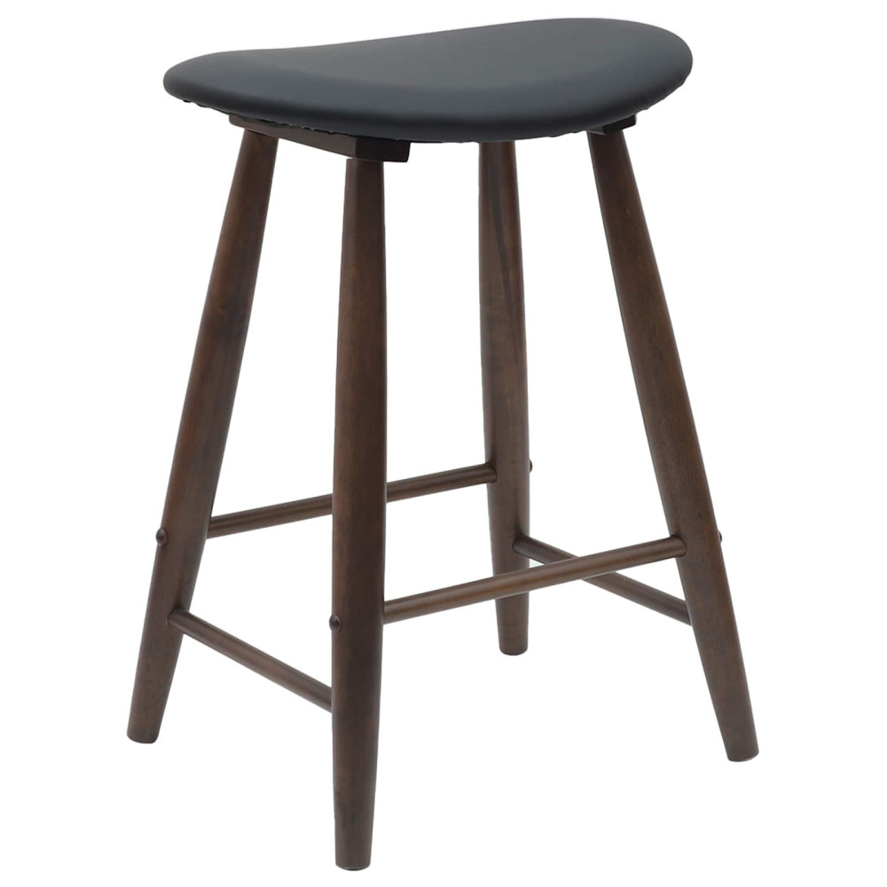 Produktbild för Matstolar 2 pcs Ljusbrun 46 x 37 x 63 cm Massiv Gummiträ
