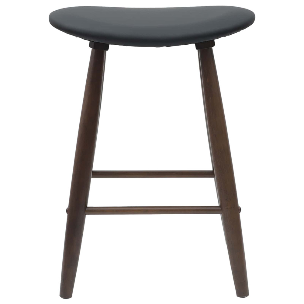 Produktbild för Matstolar 2 pcs Ljusbrun 46 x 37 x 63 cm Massiv Gummiträ
