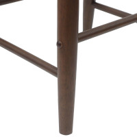Produktbild för Matstolar 2 pcs Ljusbrun 46 x 37 x 63 cm Massiv Gummiträ