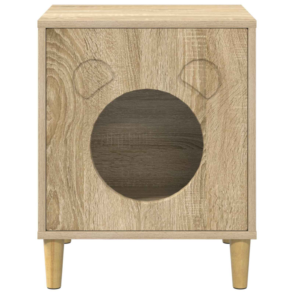 Produktbild för Katt hus Sonoma 42,5 x 40 x 53 cm Konstruerat trä