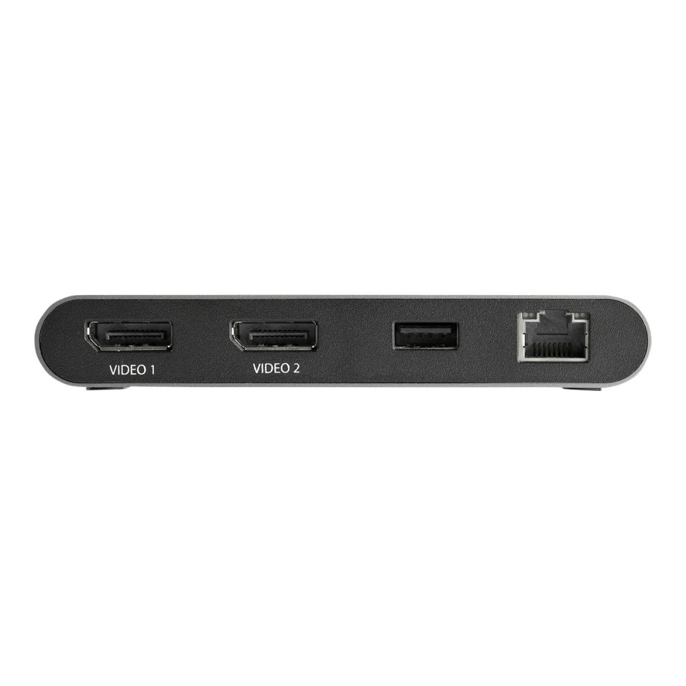 Produktbild för StarTech.com Thunderbolt 3 Mini Dock - Portable Dual Monitor w/ DP 4K 60Hz - 2X USB-A Hub (3.2/2.0), GbE - 28cm Cable - TB3 Multiport Adapter - Mac/Windows - Upgraded Version of TB3DKM2DP (TB3DKMDPL) - dockningsstation - Thunderbolt 3 - 2 x DP - 1GbE