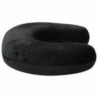 Produktbild för Resenackkudde Svart Minneskum 27 x 27 x 8 cm