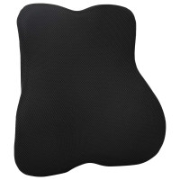 Produktbild för Ryggkudde Svart Minneskum 40 x 40 x 11 cm