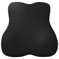 Produktbild för Ryggkudde Svart Minneskum 40 x 40 x 11 cm