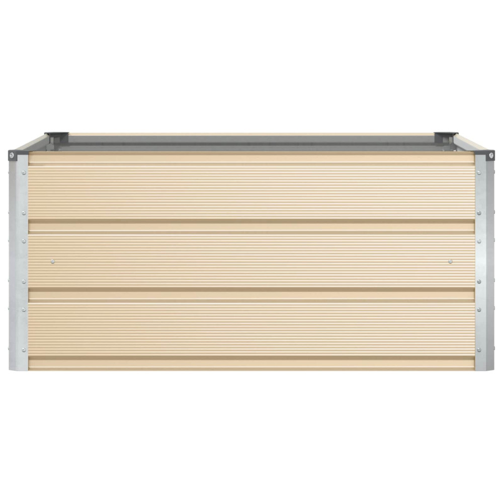 Produktbild för Planteringskärl Elfenben 100 x 100 x 45 cm Stål