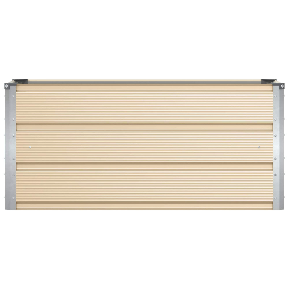Produktbild för Planteringskärl Elfenben 100 x 40 x 45 cm Stål