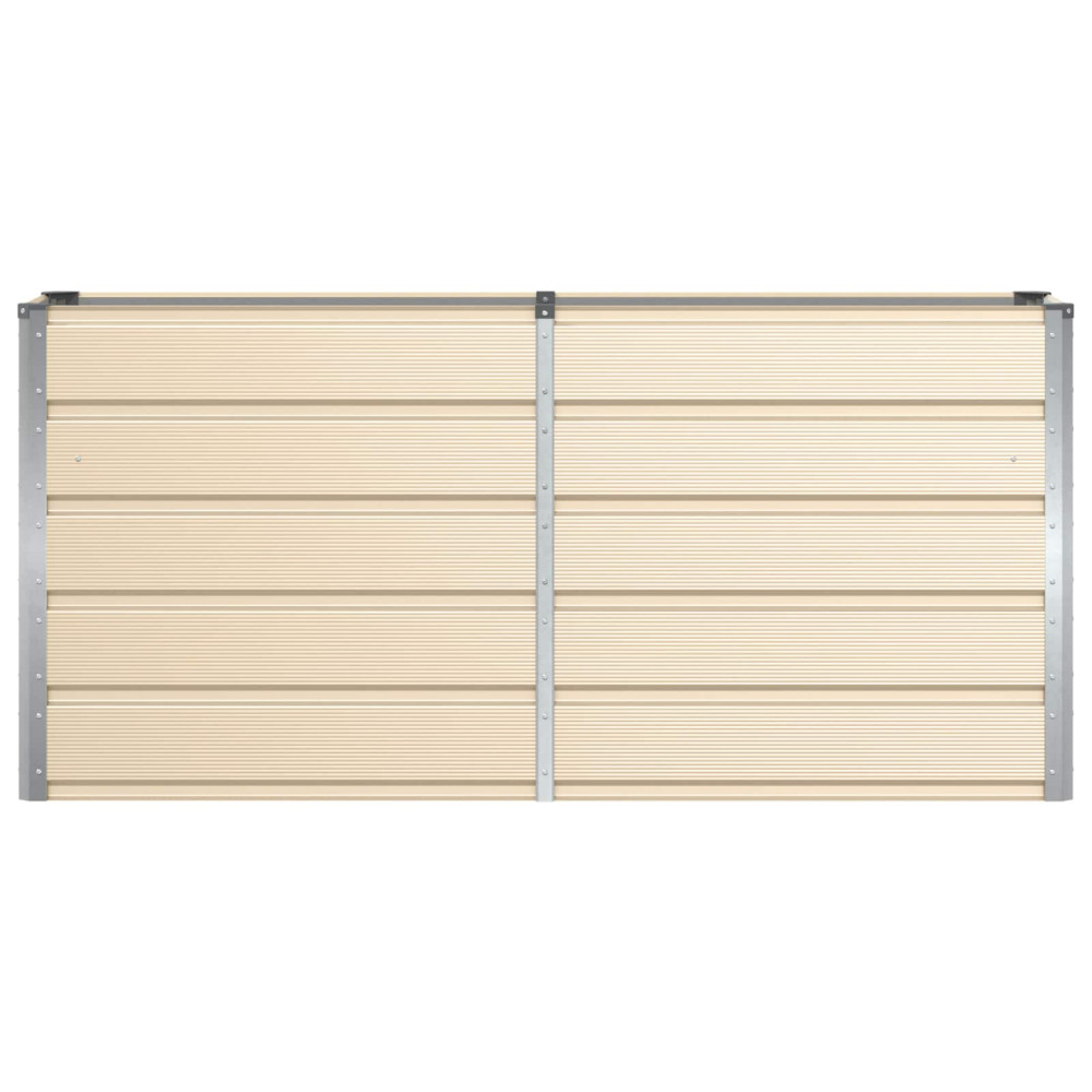 Produktbild för Planteringskärl Elfenben 160 x 40 x 75 cm Stål