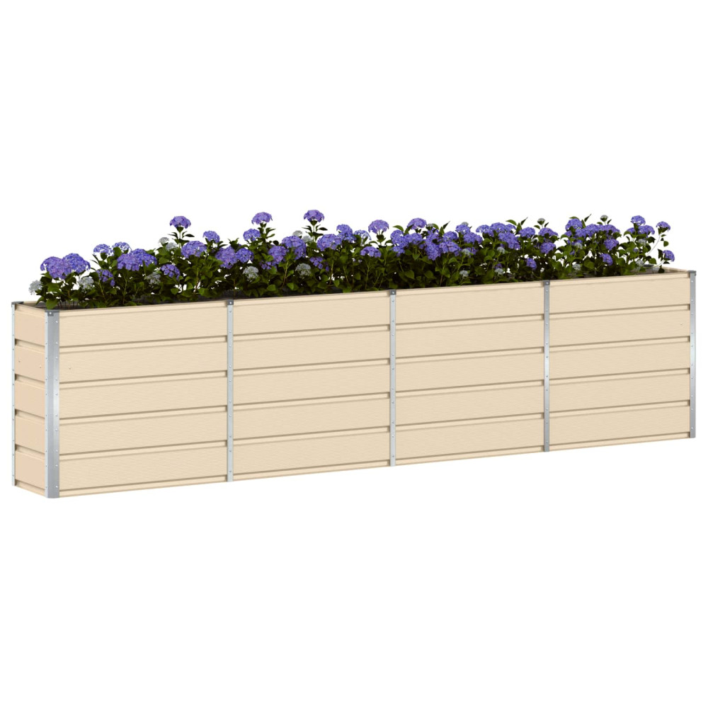 Produktbild för Planteringskärl Elfenben 320 x 40 x 75 cm Stål