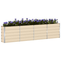 Produktbild för Planteringskärl Elfenben 320 x 40 x 75 cm Stål