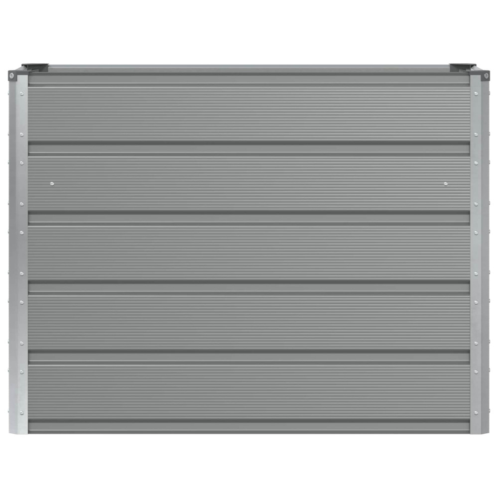 Produktbild för Planteringskärl Ljusgrå 100 x 40 x 75 cm Stål